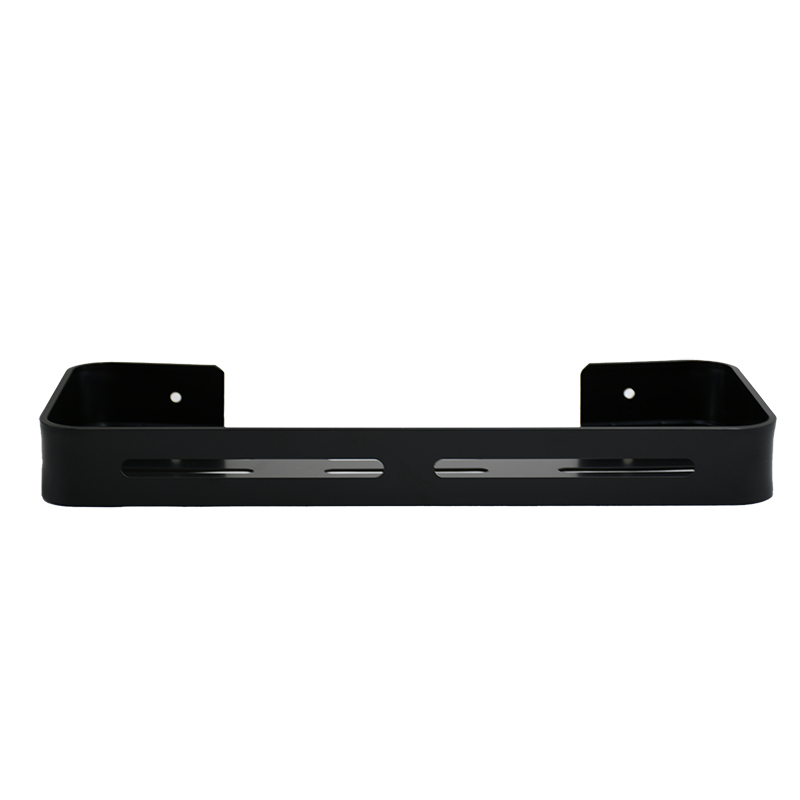 Repisa Estante Para Ducha Negro Mate De Aluminio Acra