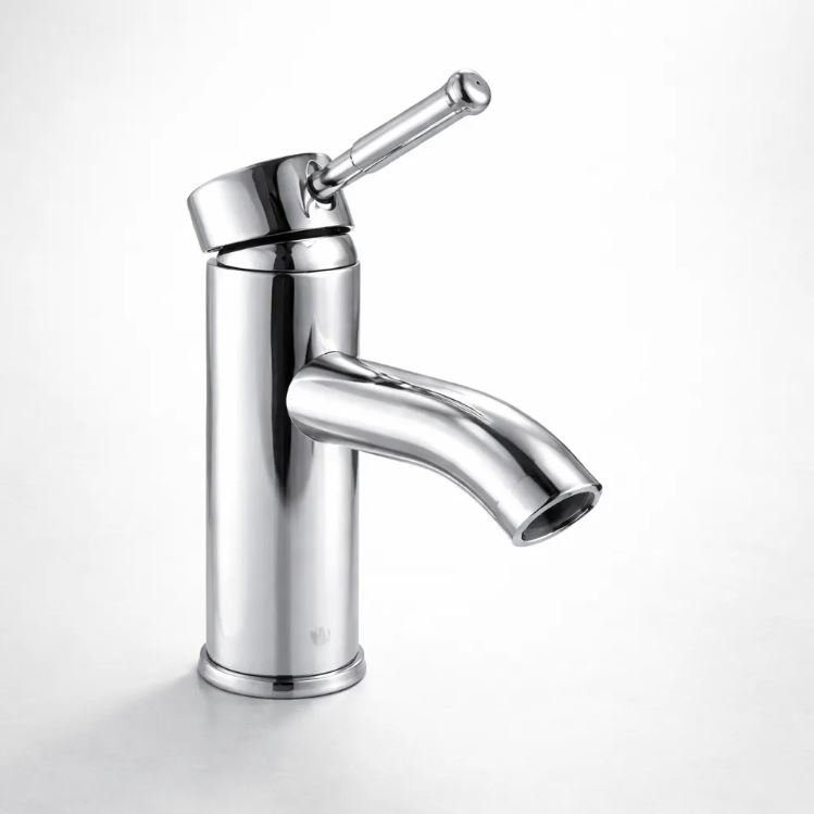 Canilla/monocomando/griferia Pico Curvo Para Baño 17cm Acra
