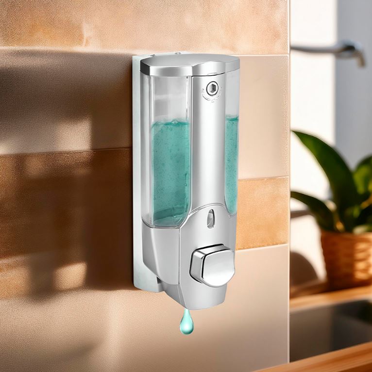 Dispensador De Jabón Para Pared 350 Ml Capacidad Acra