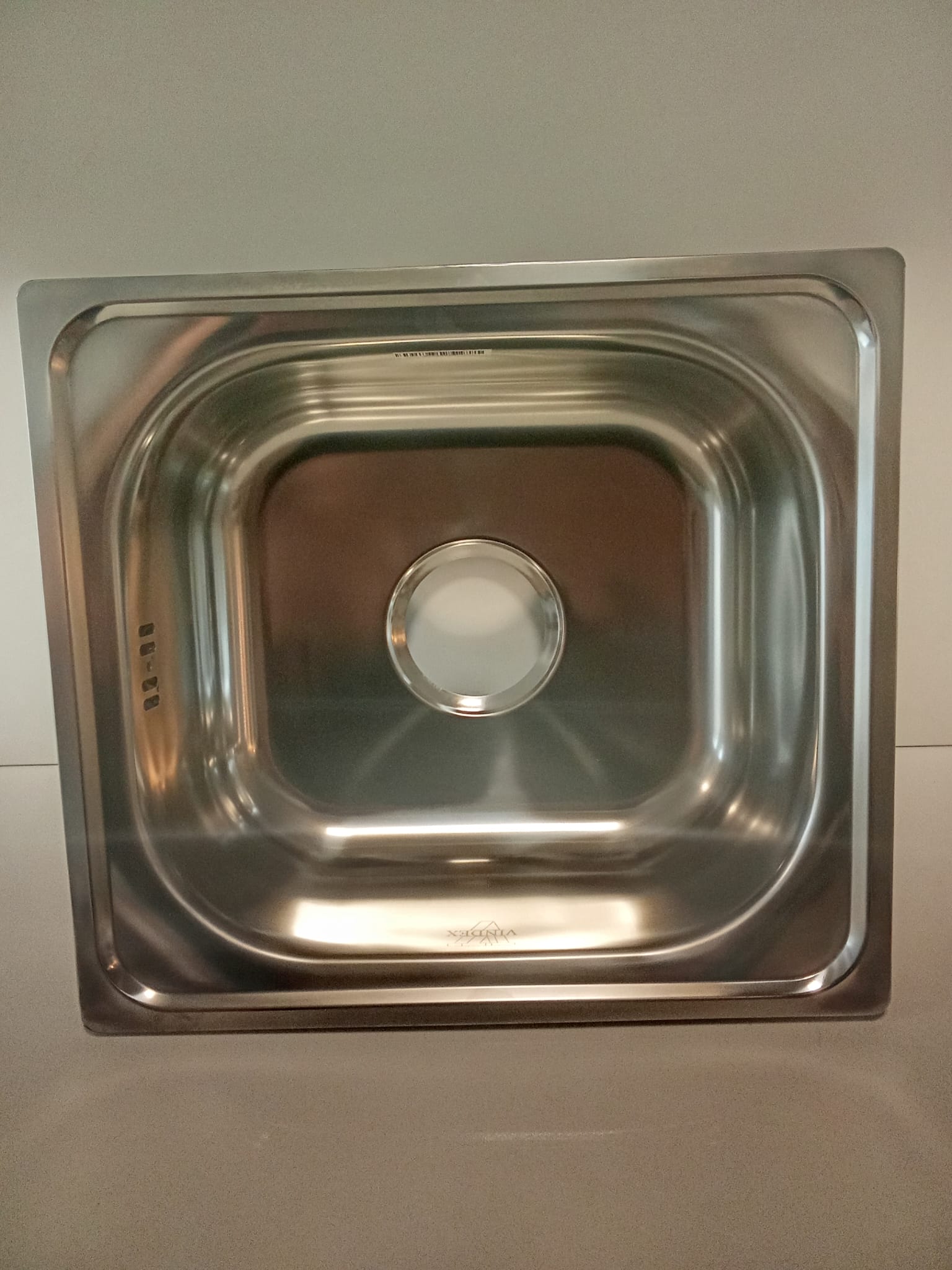 pileta simple cocina acero 201 con válvula