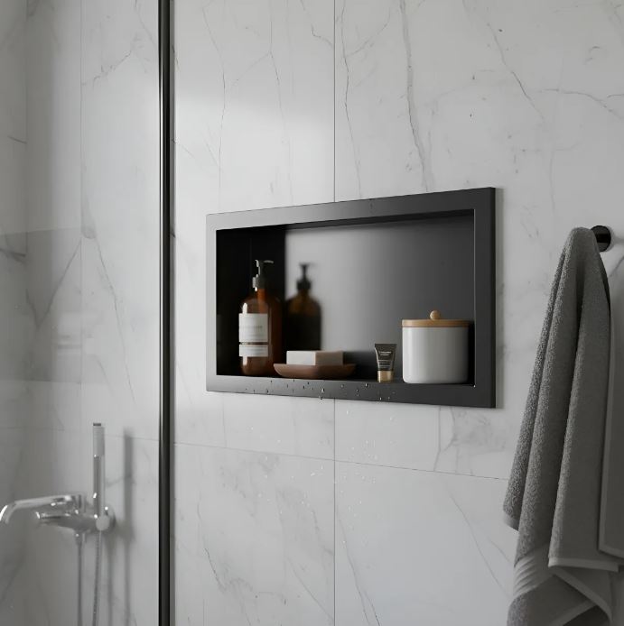 Organizador De Ducha Nicho Embutir Baño 63 X 33 Cm Acra