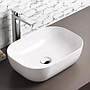 Bacha De Apoyo Loza Para Baño En Color Blanco Acra