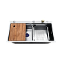 Pileta Cocina Bacha Multifunción Acero Inox Completa Cromo