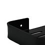 Repisa Estante Para Ducha Negro Mate De Aluminio Acra