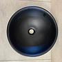 Bacha Cuba Lavabo De Apoyo Loza Negro Mate Redonda 40 Acra