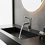 Canilla/monocomando/griferia Pico Curvo Para Baño 17cm Acra