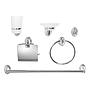 Kit Accesorios Para Baño 8 Piezas De Metal Acra
