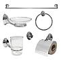 Kit Accesorios Para Baño 8 Piezas De Metal Acra