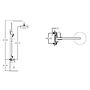 Barral Columna Ducha Klipen Urban Mono. Antique Bronce Acra