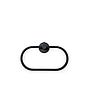 Toallero Aro Oval Negro Mate Acra