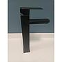 Monocomando Canilla CON DETALLE Grifo Baño Negro Mate Cuadrada Alta
